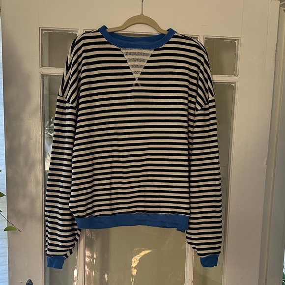 Free People Tops - Free People Classic Striped Crewneck